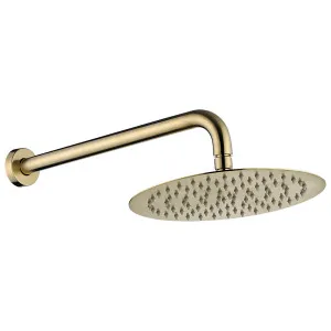 Kaya Overhead Wall Shower Straight 350 Urban Brass by null, a Shower Heads & Mixers for sale on Style Sourcebook