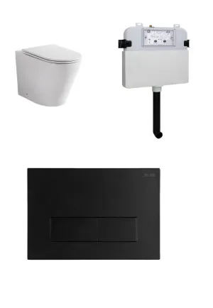 Java In-wall FS Suite S&P Square Metal Matte Black Button by null, a Toilets & Bidets for sale on Style Sourcebook