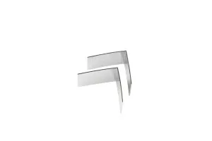Lauxes Standard Tile Insert Floor Grate & Next Generation Floor Grate Corner Joiner 90 degree 26mm High (Pack of 2) - Silver by null, a Shower Grates & Drains for sale on Style Sourcebook