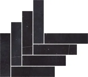 Soho Herringbone Nero Mosaic by null, a Brick Look Tiles for sale on Style Sourcebook
