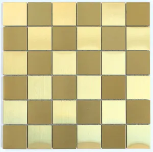Metal Gold Mosaic by null, a Brick Look Tiles for sale on Style Sourcebook