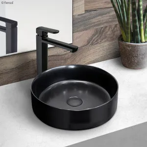 Reba Vessel Basin NTH Ceramic 350 Matte Black by null, a Basins for sale on Style Sourcebook