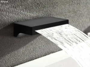 Forche Bath Outlet Waterfall 140 Matte Black by null, a Bathroom Taps & Mixers for sale on Style Sourcebook