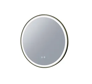 Eclipse LED Mirror 600 Matte Black by null, a Illuminated Mirrors for sale on Style Sourcebook