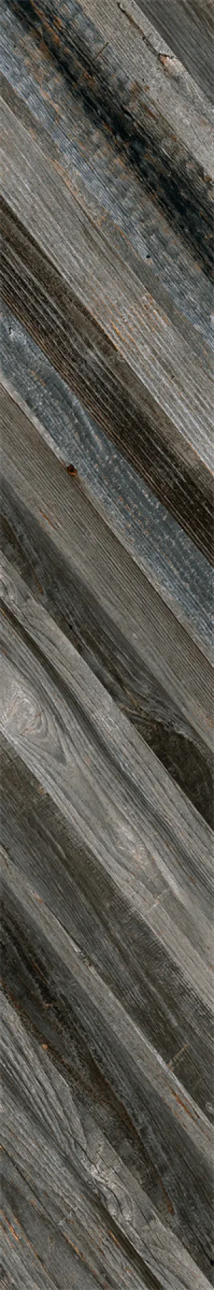 Artwood Black-Blue Chevron Right H Rect Matt Tile by null, a Timber Look Tiles for sale on Style Sourcebook