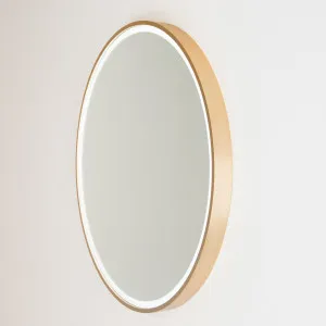 Sphere LED Mirror 610 Brushed Rose Gold by null, a Illuminated Mirrors for sale on Style Sourcebook