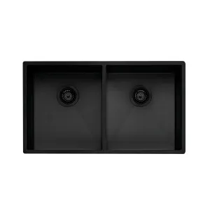 Spectra Double Sink NTH 780X455 Black Stainless Steel by null, a Kitchen Sinks for sale on Style Sourcebook