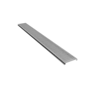 Lauxes Next Generation Storm Water Top Grate per 100mm Length x 128x19mm - Silver by BEAUMONTS, a Shower Grates & Drains for sale on Style Sourcebook
