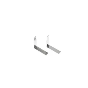 Lauxes Standard Tile Insert Floor Grate Corner Joiner 90 degree 21mm High (Pack of 2) - Silver by null, a Shower Grates & Drains for sale on Style Sourcebook