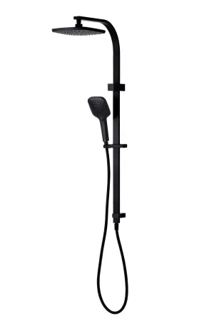 Monaco Twin Shower Matte Black by null, a Shower Heads & Mixers for sale on Style Sourcebook