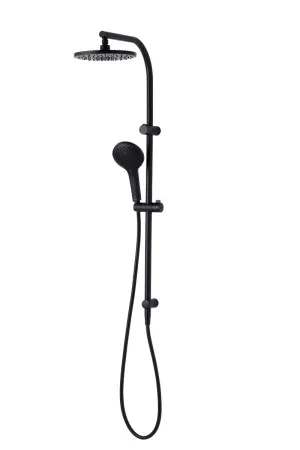 Rome Twin Shower Matte Black by null, a Shower Heads & Mixers for sale on Style Sourcebook