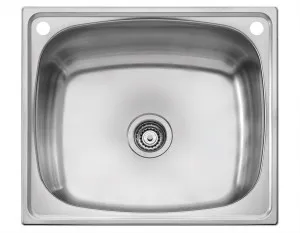 Laundry Single Trough 1TH 590X470 Stainless Steel by null, a Troughs & Sinks for sale on Style Sourcebook