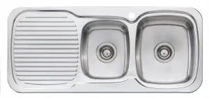 Lakeland 13/4 Right Sink 1TH 1080X480 Stainless Steel by null, a Kitchen Sinks for sale on Style Sourcebook