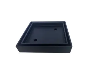 KFG Tile Insert Satin Black 115x115x75mm by null, a Shower Grates & Drains for sale on Style Sourcebook