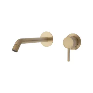 Axle Wall Basin Set Small Plate Curved 200 Urban Brass by null, a Bathroom Taps & Mixers for sale on Style Sourcebook
