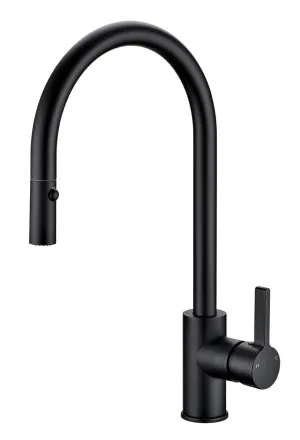 Otus Sink Mixer Pull Out/Pull Down 210 Matte Black by null, a Kitchen Taps & Mixers for sale on Style Sourcebook