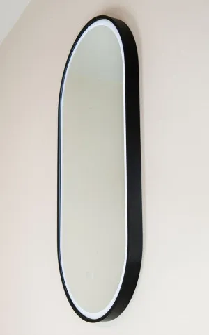 Gatsby LED Mirror 460X910 Matte Black by null, a Illuminated Mirrors for sale on Style Sourcebook