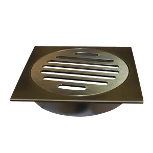 Roberts Grate Antique Brass Square 60x60x50mm by null, a Shower Grates & Drains for sale on Style Sourcebook