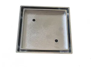 KFG Tile Insert Chrome/Brass 115x115x90mm by null, a Shower Grates & Drains for sale on Style Sourcebook