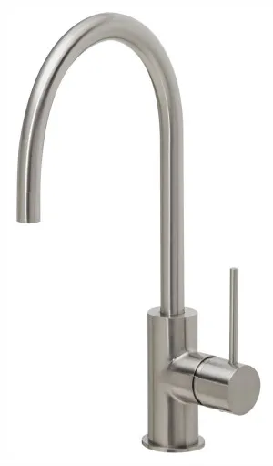 Vivid Slimline Sink Mixer Gooseneck 220 Brushed Nickel by null, a Laundry Taps for sale on Style Sourcebook
