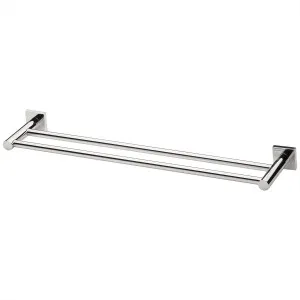 Radii Square Towel Rail Double 600 Chrome by null, a Towel Rails for sale on Style Sourcebook