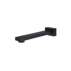 Square Bath Outlet Straight 199 Matte Black by null, a Bathroom Taps & Mixers for sale on Style Sourcebook