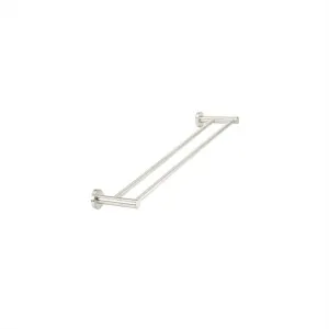 Round Towel Rail Double 600 Brushed Nickel by null, a Towel Rails for sale on Style Sourcebook