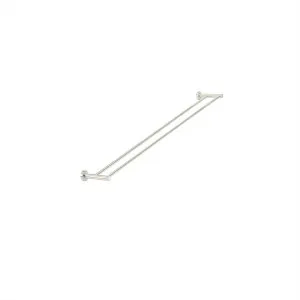 Round Towel Rail Double 900 Brushed Nickel by null, a Towel Rails for sale on Style Sourcebook