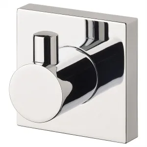 Radii Square Robe Hook Chrome by null, a Shelves & Hooks for sale on Style Sourcebook