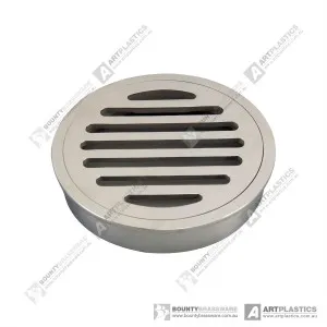 Art Round Grate 85x85x80mm SSteel by null, a Shower Grates & Drains for sale on Style Sourcebook