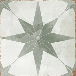 Majorca Star Eco Green Matt Tile by null, a Patterned Tiles for sale on Style Sourcebook