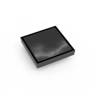 Builders SGNL Tile Insert Black 115x115x90mm by null, a Shower Grates & Drains for sale on Style Sourcebook