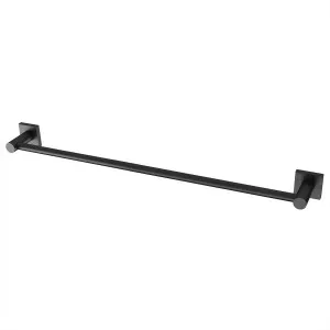 Radii Square Towel Rail Single 600 Matte Black by null, a Towel Rails for sale on Style Sourcebook
