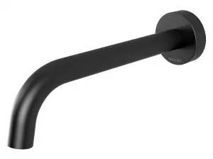 Vivid Slimline Basin Outlet Curved 180 Matte Black by null, a Bathroom Taps & Mixers for sale on Style Sourcebook