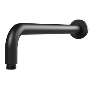 Vivid Shower Arm only Curved 400 Matte Black by null, a Laundry Taps for sale on Style Sourcebook