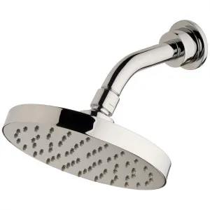 Vivid Slimline Overhead Wall Shower Curved  Chrome by null, a Shower Heads & Mixers for sale on Style Sourcebook