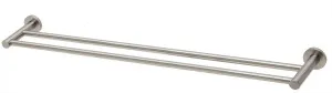 Radii Round Towel Rail Double 800 Brushed Nickel by null, a Towel Rails for sale on Style Sourcebook
