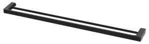 Gloss Towel Rail Double 800 Matte Black by null, a Towel Rails for sale on Style Sourcebook