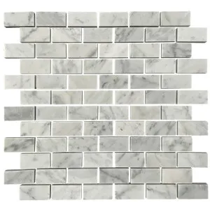 Grace White Carrara Natural Product Brickbond Honed Mosaic (Pkt4) by null, a Mosaic Tiles for sale on Style Sourcebook