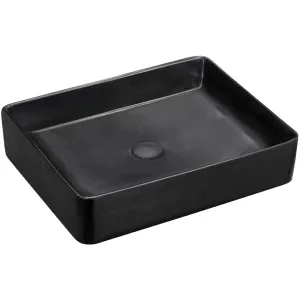 Luciana Vessel Basin NTH Ceramic 510X405 Matte Black by null, a Basins for sale on Style Sourcebook