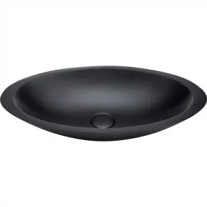 Bahama Vessel Basin NTH Stone 600X350 Matte Black by null, a Basins for sale on Style Sourcebook