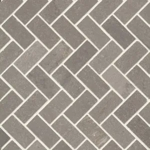 Oslo Cinder Grey Limestone Natural Product Herringbone Honed Mosaic by null, a Mosaic Tiles for sale on Style Sourcebook
