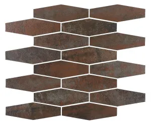 Metallic Iron Hex Plus Mini Mosaic by null, a Brick Look Tiles for sale on Style Sourcebook