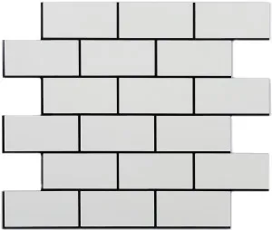 BNW Grand Brick White Polished Glaze Mosaic Tile by null, a Mosaic Tiles for sale on Style Sourcebook