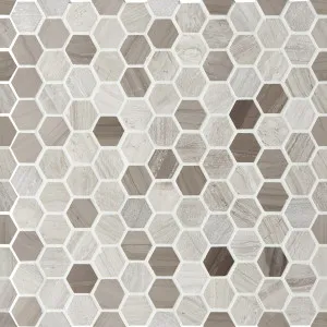 Tosca Hazelnut Hex Mosaic by null, a Brick Look Tiles for sale on Style Sourcebook