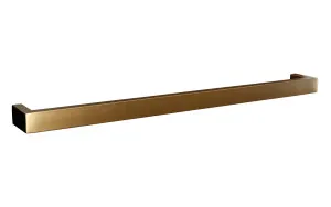 Towel Rail Heated Square 800 Brushed Gold by null, a Towel Rails for sale on Style Sourcebook