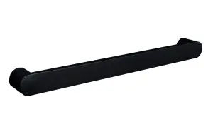 Towel Rail Heated Round 600 Matte Black by null, a Towel Rails for sale on Style Sourcebook