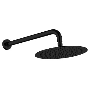 Kaya Overhead Wall Shower Straight 350 Matte Black by null, a Shower Heads & Mixers for sale on Style Sourcebook