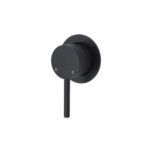 Axle Wall/Shower Mixer Small Plate Matte Black by null, a Shower Heads & Mixers for sale on Style Sourcebook