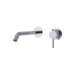 Axle Wall Basin Set Small Plate Curved 200 Chrome by null, a Bathroom Taps & Mixers for sale on Style Sourcebook